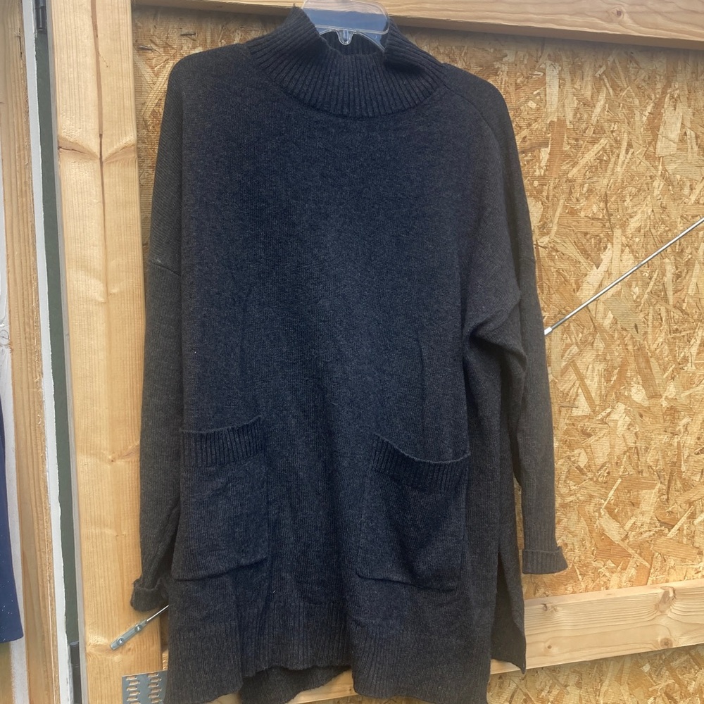 Ann Taylor Charcoal Turtleneck Sweater